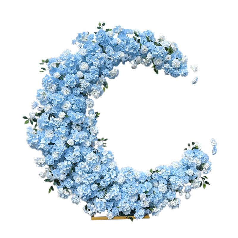 Propósitos de boda Moon Arch Proposal Background Wedding Hotel Fiesta de cumpleaños Moon Simulation Flower Art image 6