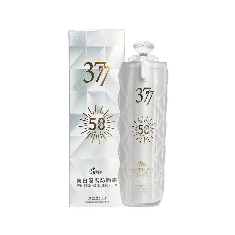 377 brillante protector de aislamiento SPF50 humectante aislamiento anti-UV refrescante no grasa impermeable a prueba de sudor fabricante