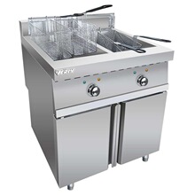 广州汇利CE-FR-709 700柜式双缸电炸炉油炸炉油条炸鸡薯快餐炸锅