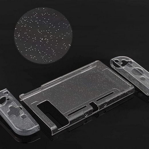 Nintendo switch glitter transparent crystal case OLED flash split protective case cross-border e-commerce explosions Nintendo switch glitter transparent crystal case OLED flash split protective case cross-border e-commerce explosions