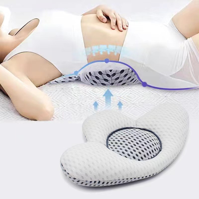 Wholesale waist pad bed sleep waist protection by human engineering design lumbar 3D waist pillow a generation of hair