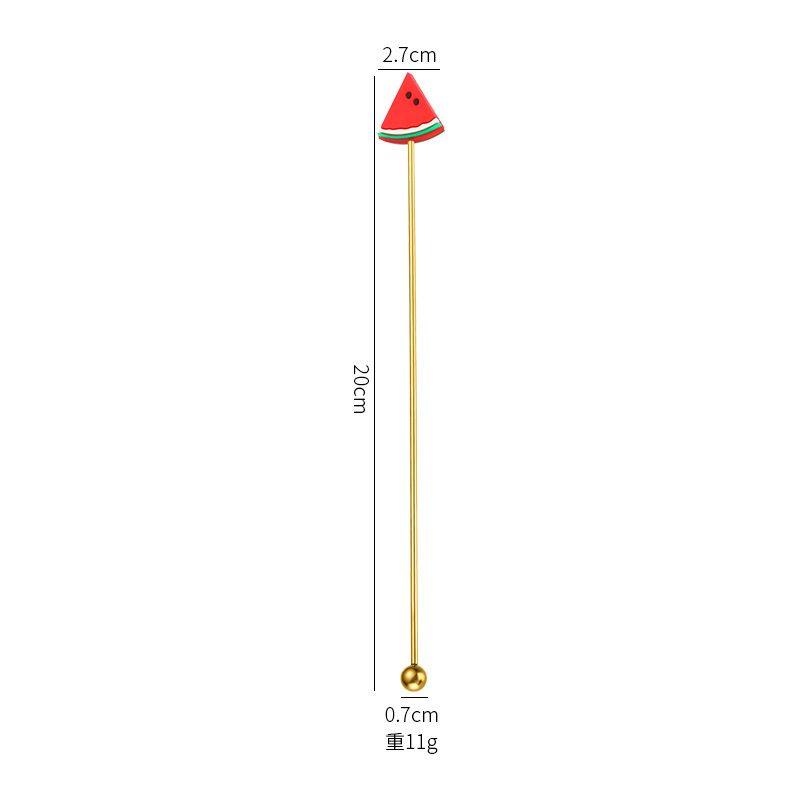 304 소재 19CM 수박젓는 막대 [골드]