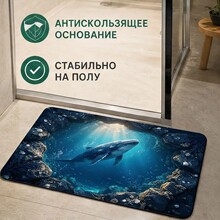 热销新款硅藻泥地垫视觉陷阱深海生物入户门垫吸水隔凉浴室脚垫