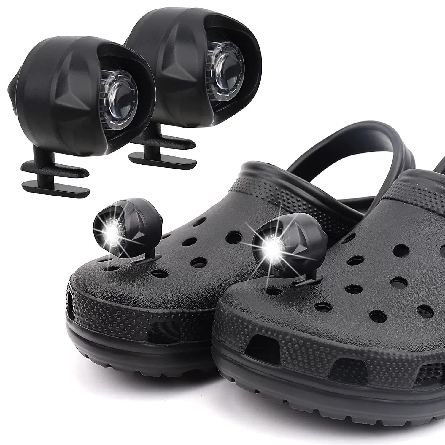 Кросс-борт популярный источник пластиковых фар HEADLIGHTS для обуви Croc, свет для наружного барака