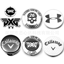 高尔夫帽夹新款磁性马克帽夹金属MARK帽夹圆币带夹子果岭球位标