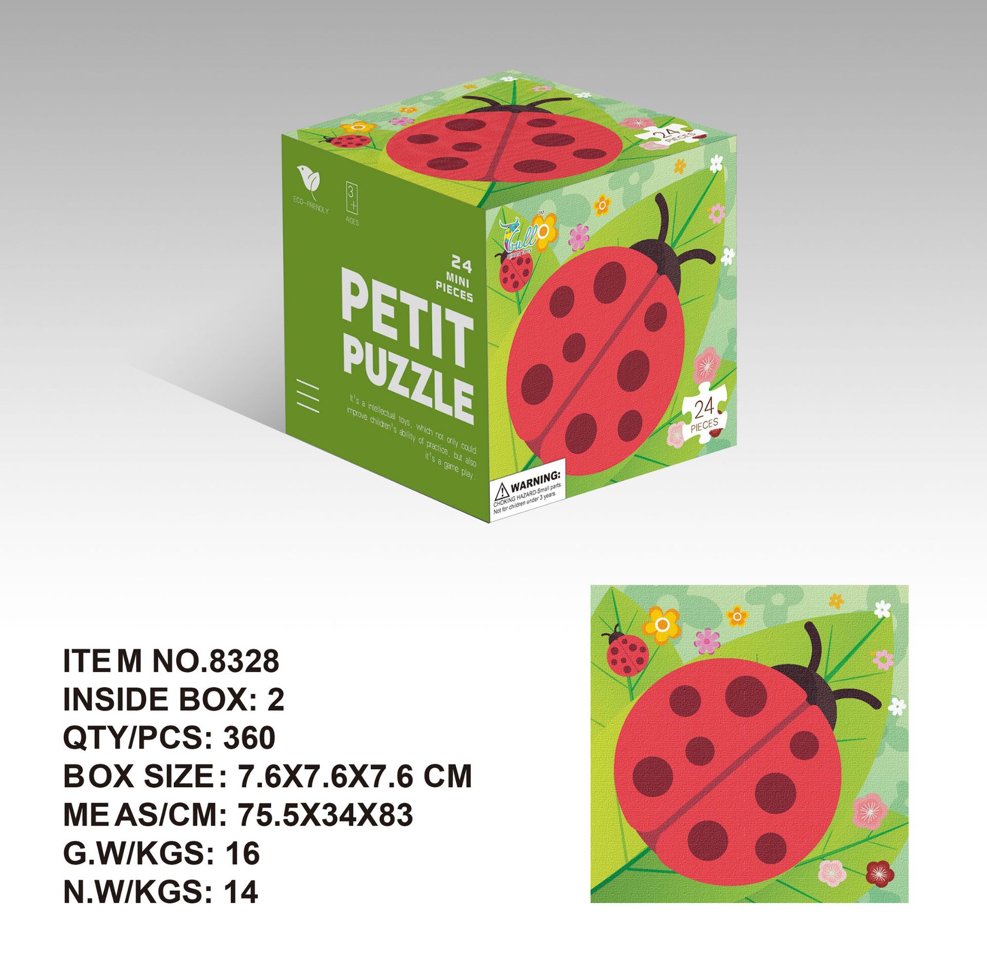 Mini 24 unidades rompecabezas de papel los niños educación temprana juguetes kindergarten regalo para 3 años embalaje inglés