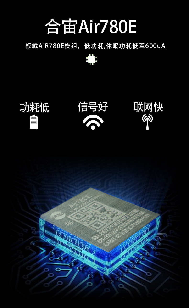 合宙Air780E-4G全网通模块转RS485通讯模块-详情