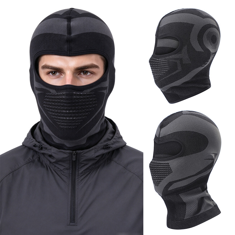 Cross-border outdoor cycling headgear cold-proof warm windproof motorcycle skiing autumn and winter headgear breathable scarf mask
