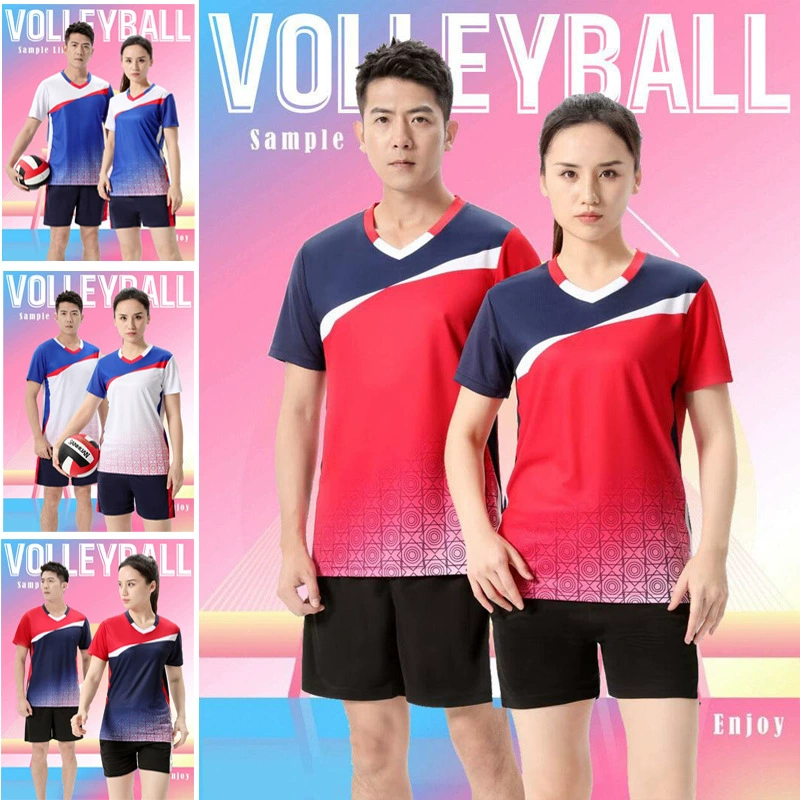 Костюм для волейбола для мужчин и женщин, дышащая и быстросохнущая профессиональная тренировочная форма для волейбола, студенческая форма для соревнований с групповой покупкой с напечатанным номером