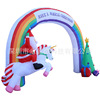 Cross border Christmas Air mold inflation Rainbow arch Santa Claus Air mold festival party prop courtyard Decoration