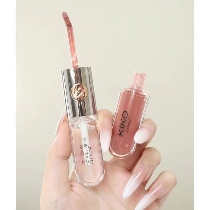 Buy quality Lip Gloss Doubleheaded Lip Glaze Summer Lasting Nonstick