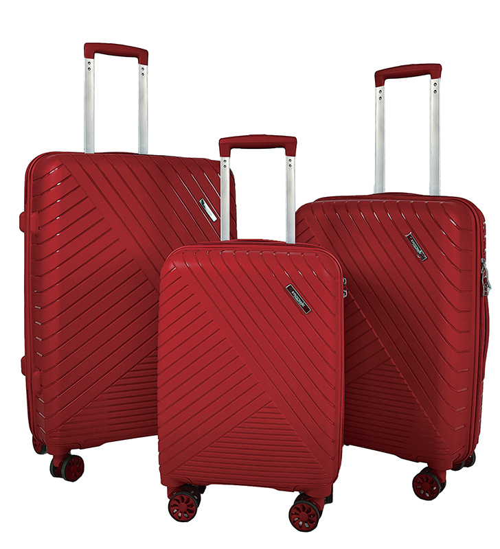 Maleta de embarque Caja madre de PP multifuncional femenina de 18 pulgadas Caja de contraseña a prueba de explosiones de tres piezas para estudiantes varones de alto valor