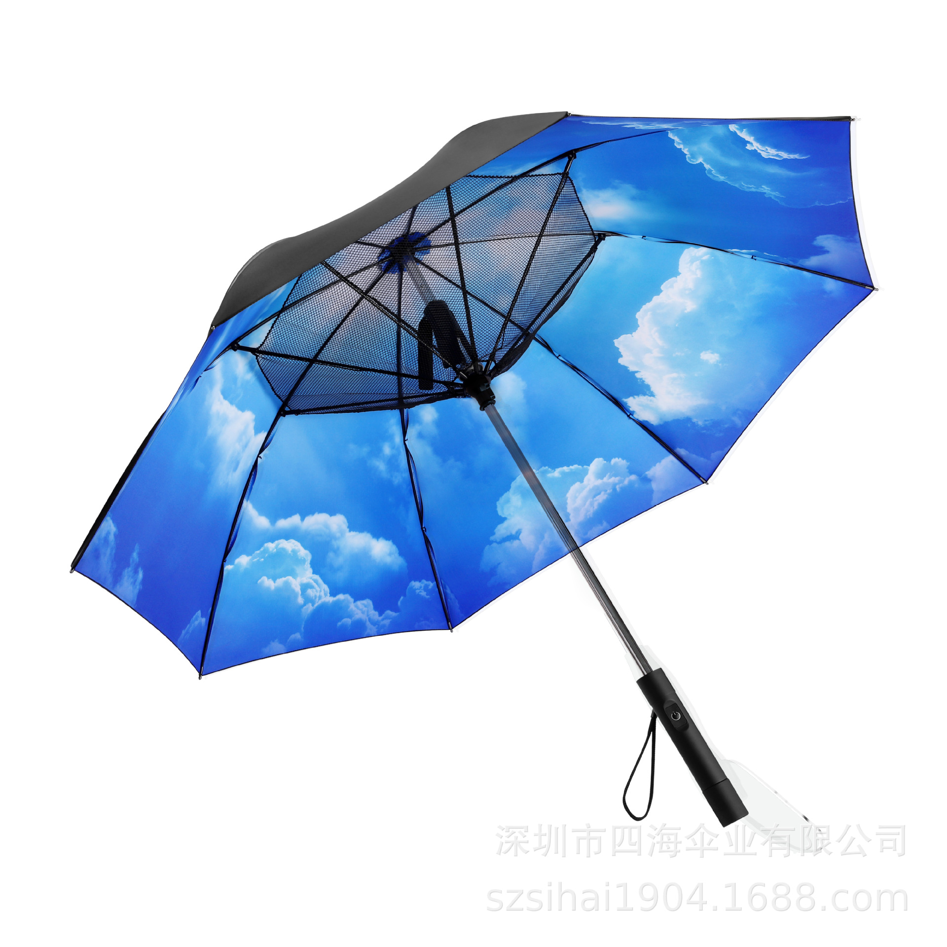 2단 풍속(보조뱅크 2600mAh) 새 푸른 하늘과 흰 구름을 갖춘 27inch 업그레이드 버전