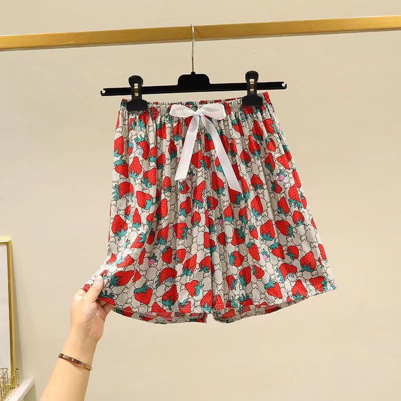 [여성용 쿼터팬츠] 브라운 스트로베리