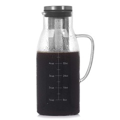 Cross-border glass coffee pot wholesale tea pot filtered coffee cold brew pot large capacity sharing pot cold brew coffee pot