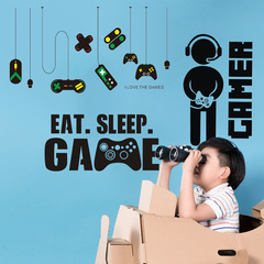 廠家批發新款跨境遊戲機遊戲手柄組合裝飾吊燈兒童房牆貼畫 R-20