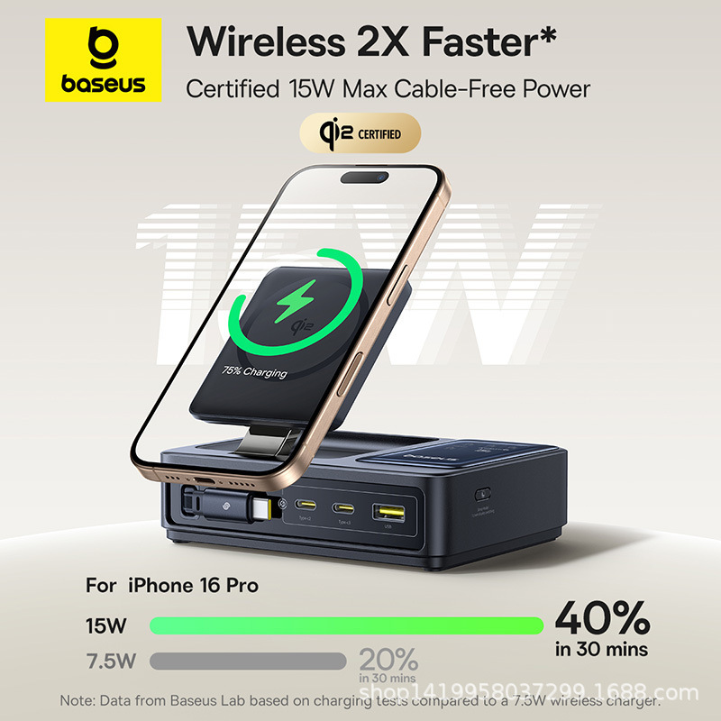 Baseus British, European and American Standard All-In-One 140W Desktop Charging Station Suitable for Apple 15, Xiaomi, Huawei, iPhone 14