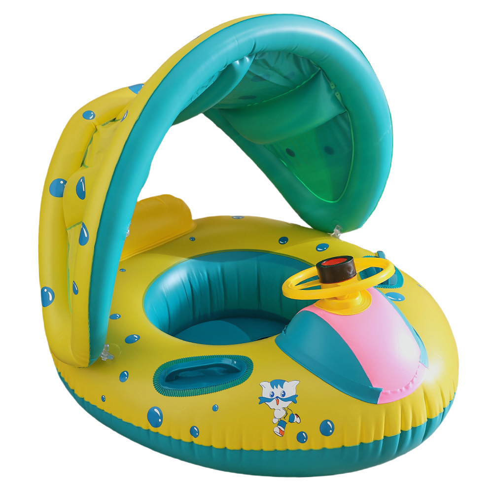 Pareja ins engrosada celebridad de Internet Rosa sirena asiento anillo dividir niños sirena anillo de natación anillo de asiento infantil