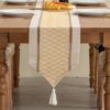 Cotton and linen flag Poshea's pointed angle of French long -style long tablecloth festive cloth festival banquet dining table decorative cloth cover cloth