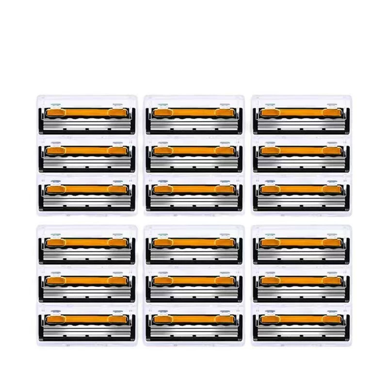 Трансграничные горячие продажи 3 слоя лезвия бритва ручной мужской бритвенный нож шнуровый нож лезвие головка бритва ручной три слоя