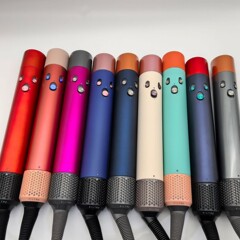 跨境爆款卷直发器hs05，家用负离子不伤发高速吹风机护发