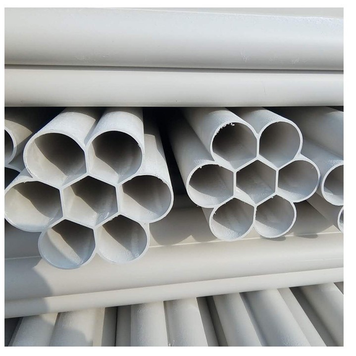 河北厂家批发PVC七孔梅花管32*7弱电通信管地埋多孔穿线管通讯管