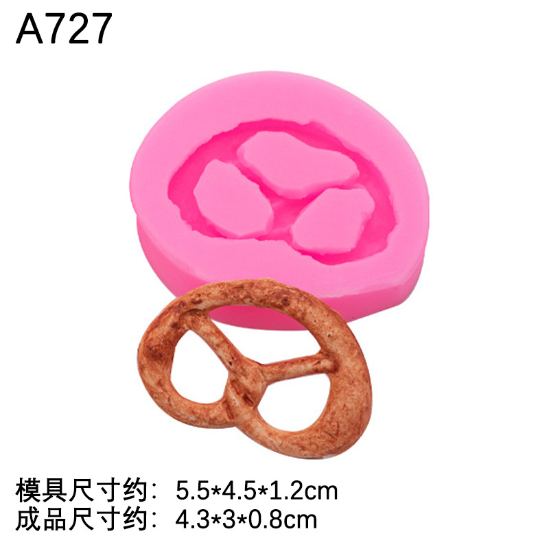 Cookie crema Lollipop molde de silicona epoxi arcilla cerámica suave DIY chocolate fondant