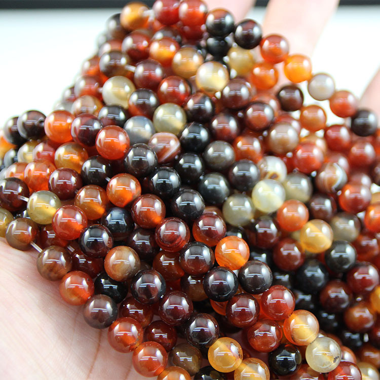 Fantasy agate beads 8mm, about 46 pieces, about 36 grams