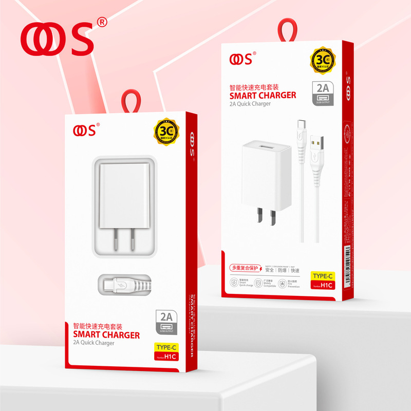 3C certified smart fast charging charger set, 2A USB charging adapter, Type-C data cable, compatible with Apple and Huawei devices 3C certified smart fast charging charger set, 2A USB charging adapter, Type-C data cable, compatible with Apple and Huawei devices