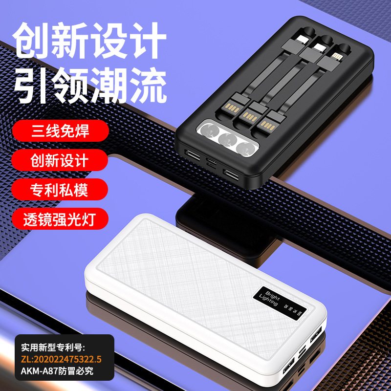 Manufactor Direct grant new pattern gift portable battery 10000mAh Self-contained 3 Triple Portable move source customized