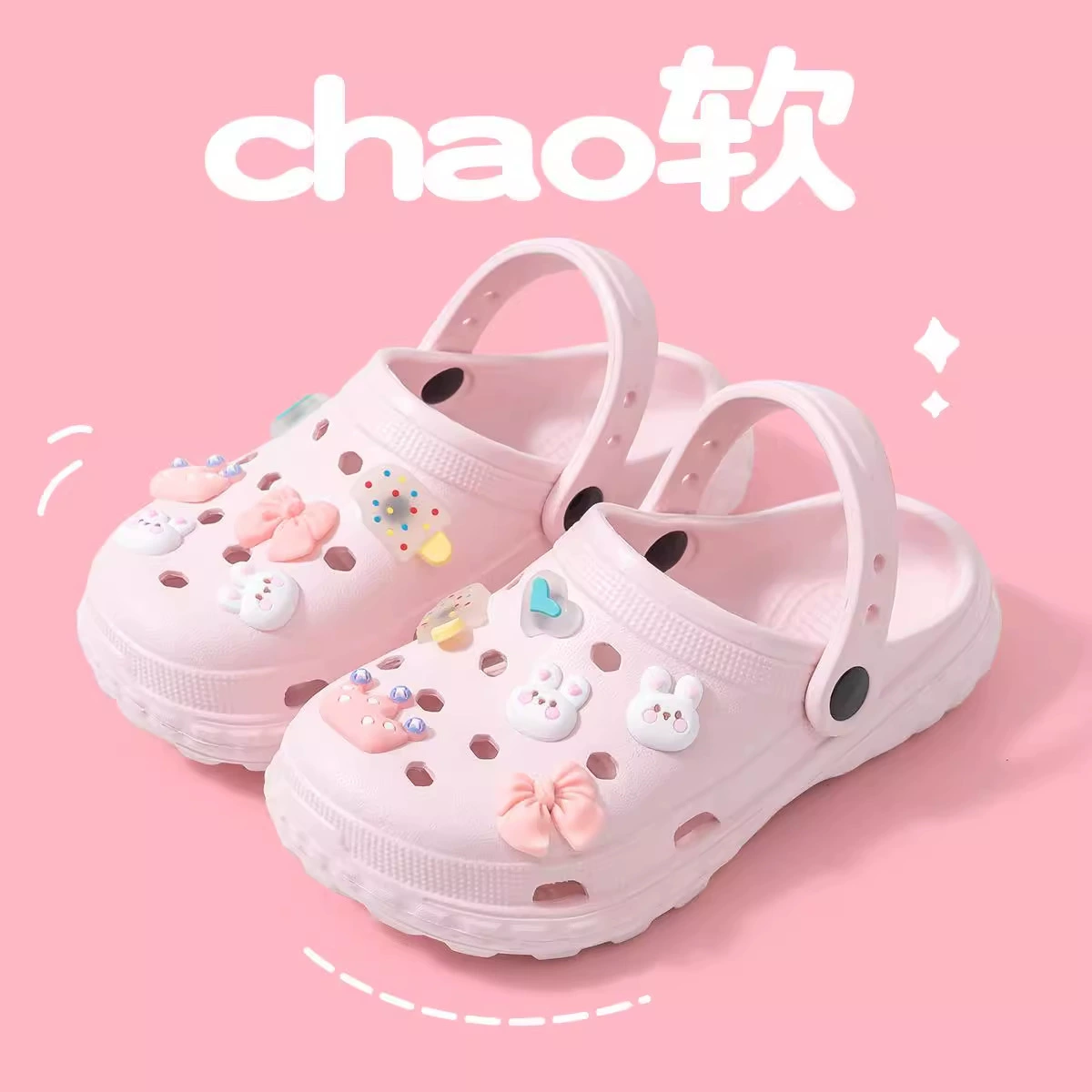 Туфли Crocs с толстой подошвой женские, новый внешний вид 2026 весна-лето EVA увеличенная противоскользящая обувь большого размера пары сандалий и тапочек для мужчин 5