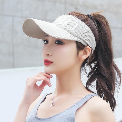 Summer Sun Hat, Empty Top, Korean Style Knitted Baseball Cap, Outdoor Sports Sun Hat
