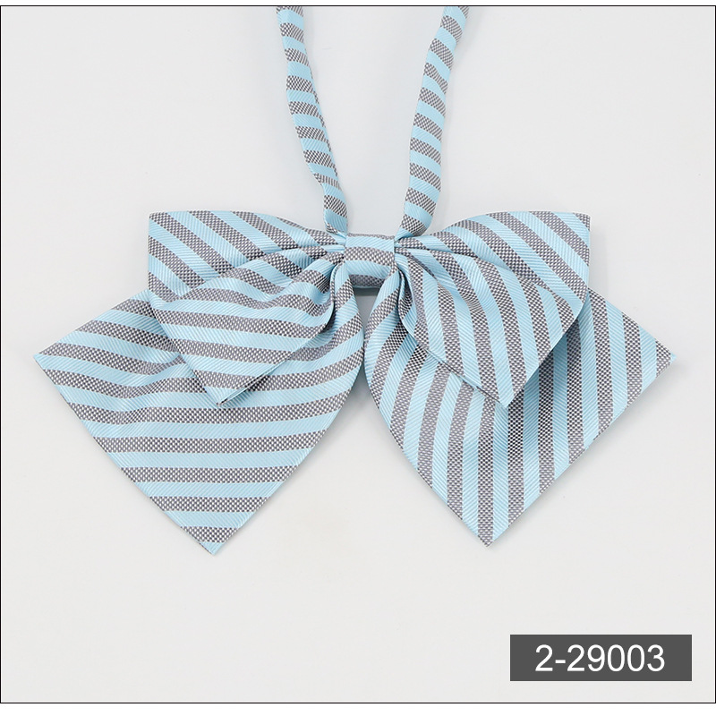 JK领结韩版休闲羽根女生蝴蝶结 纯色尖角领花 女士领结领花 批发详情13