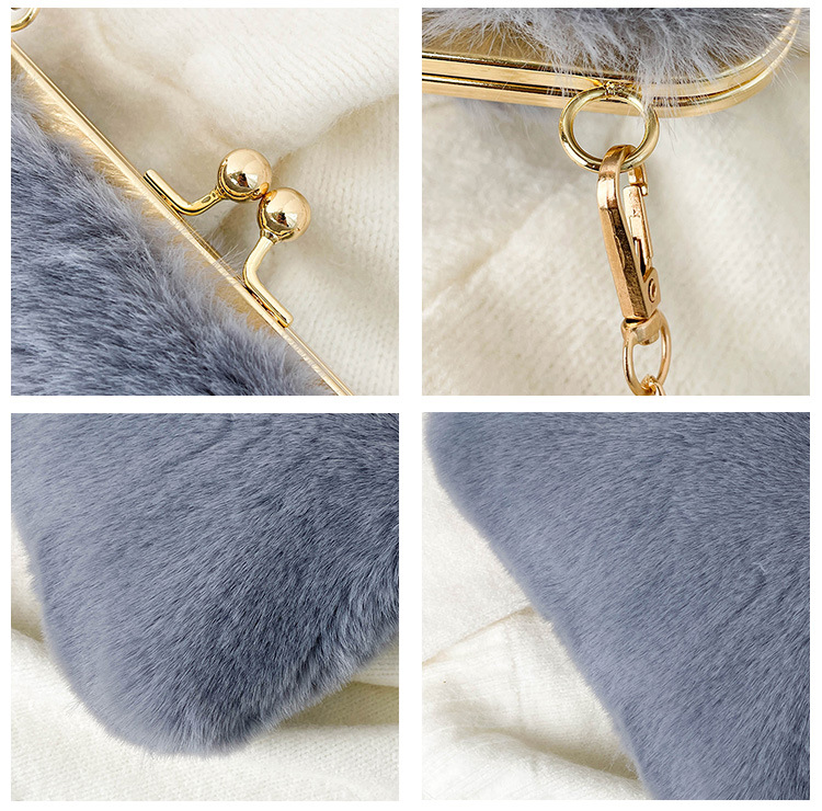 Single-shoulder chain bag, Maomao large-capacity women's bag, new 2022 autumn and winter women's stylish plush hand-held tote bag undefined