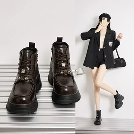 乐福鞋;女式休闲单鞋;女式皮靴