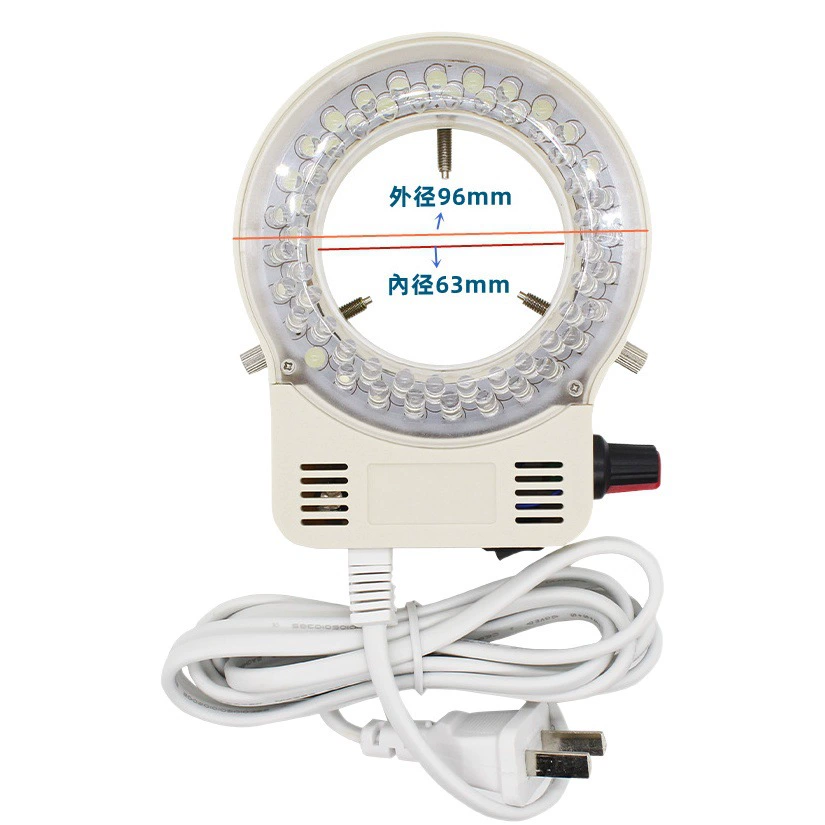 Стерео МИКРОСКОП СВЕТОДИОДНЫЙ кольцевой источник света CCD промышленная камера монокулярный видеомикроскоп вспомогательный Регулируемый заполняющий свет