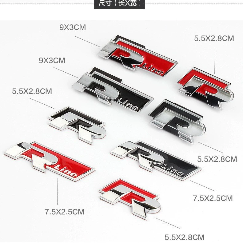 Tiguan Shangku Magotan Sagitar POLO модифицированный R логотип автомобиля rline боковой логотип автомобиля
