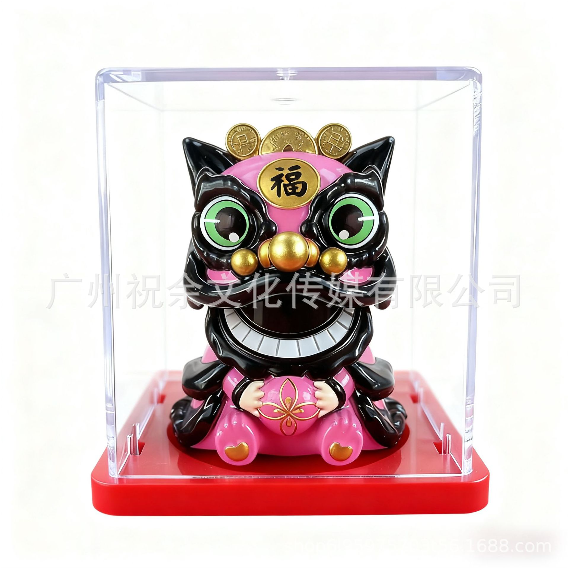 2 pulgadas solar automática seña mini gato de la suerte oficina escritorio decoración del coche decoración artesanía de plástico