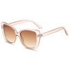 Fashionable sunglasses, trend glasses solar-powered, European style, cat's eye