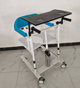 Silla de Traslado Hidráulica para Enfermería de Acero Laminado en Frío, Multifuncional para Ancianos