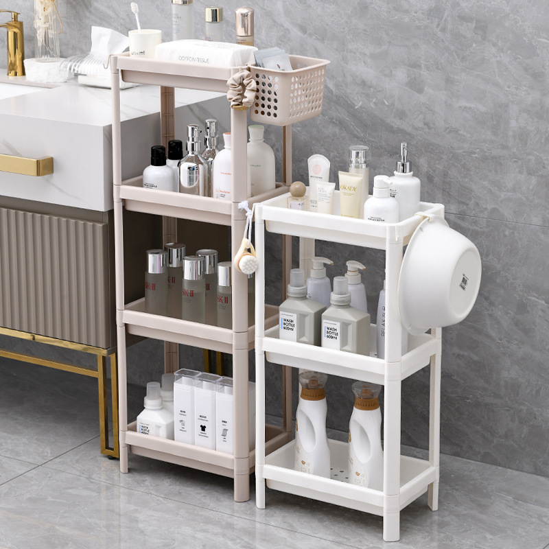 Toilet Storage Rack Floor Bathroom Restroom Storage Rack Washstand Toilet Gap Multi-layer Storage Corner Rack