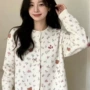 显瘦碎花秋冬女春毛衣