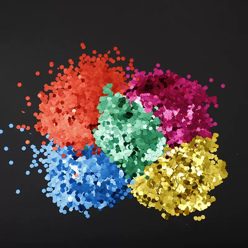 1/10-1/8金葱粉直径2.5-3cm气球亮片游泳圈工艺原料幻彩金葱粉