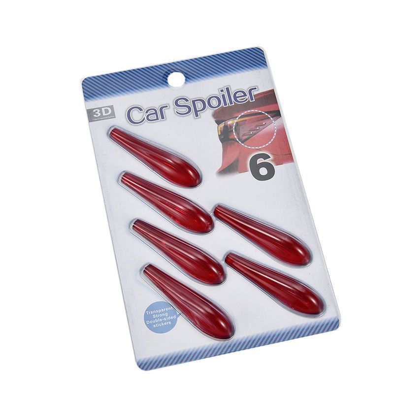Tira de parachoques del coche spoiler drenaje Mute rectificador reducción de ruido parachoques pegatina faro pegatina modificación reducir el viento image 6