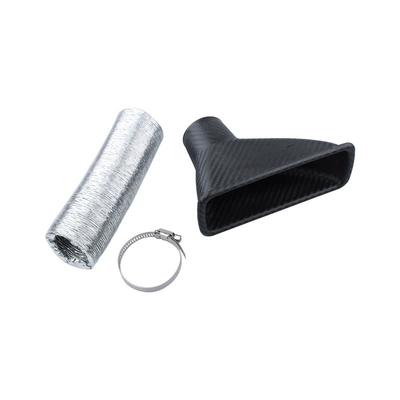 Car universal intake Bell mouth round front bumper intake pipe air square mouth modified natural suction turbine large air outlet (Sorma kollektoru (Giriş)) - square-mouth-pipe