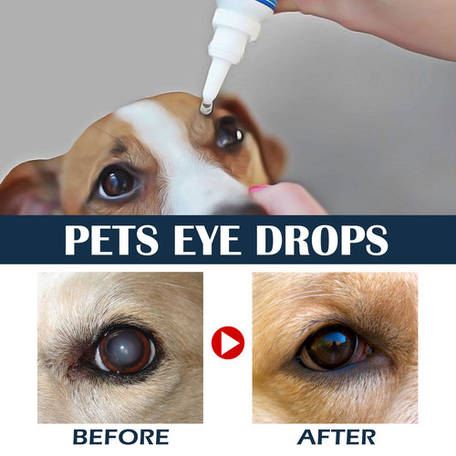 Yegbong Pet Eye Drops for Cats and Dogs, Tear Stain Relief, Eye Itch Relief, Gentle Cleansing Eye Drops