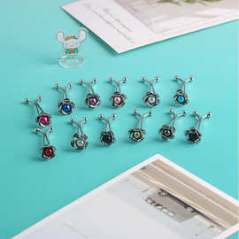 跨境专供珍珠玫瑰花丝巾扣饰品盖头针固定夹女头夹U型针配饰装饰