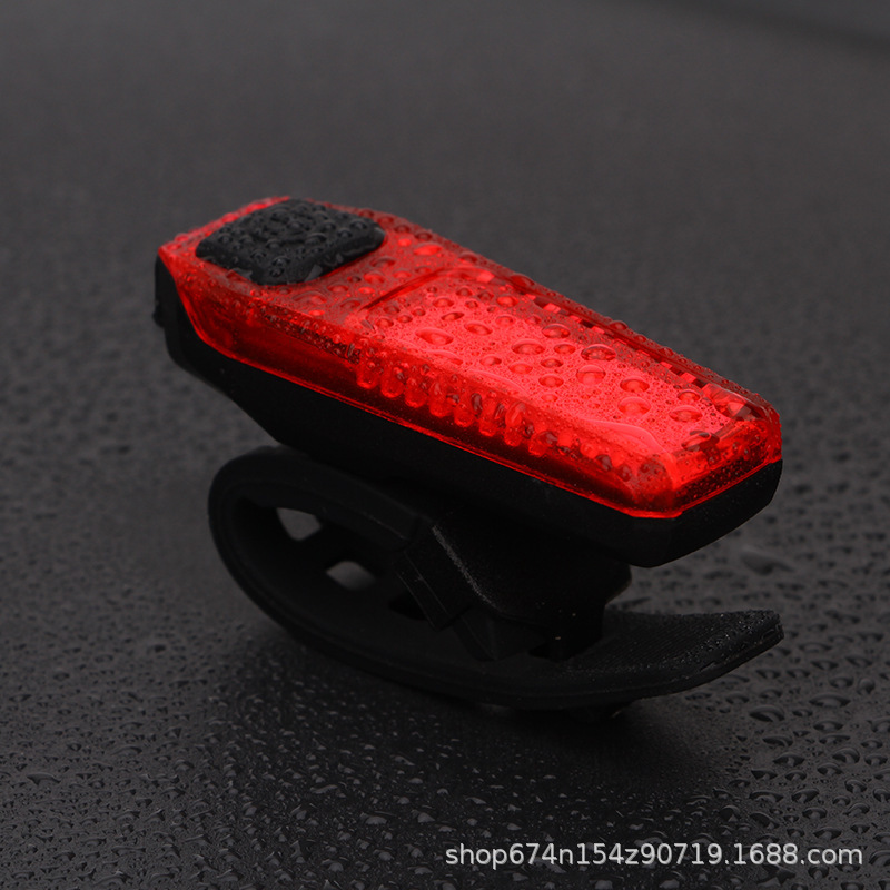 Noche de montar en bicicleta de montaña brillante luz trasera de carga USB luz de advertencia cabeza delantera luz trasera accesorios para equipos de bicicletas