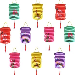 Mid-Autumn Festival Chang'e Organ Paper Lantern Fu Character Paper Lantern Decoration Children's Portable Projector Cartoon Lantern