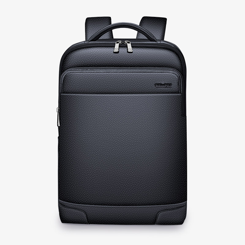 King Paul leather backpack men's backpack notebook 15 inch computer bag litchi pattern bag wholesale and retail